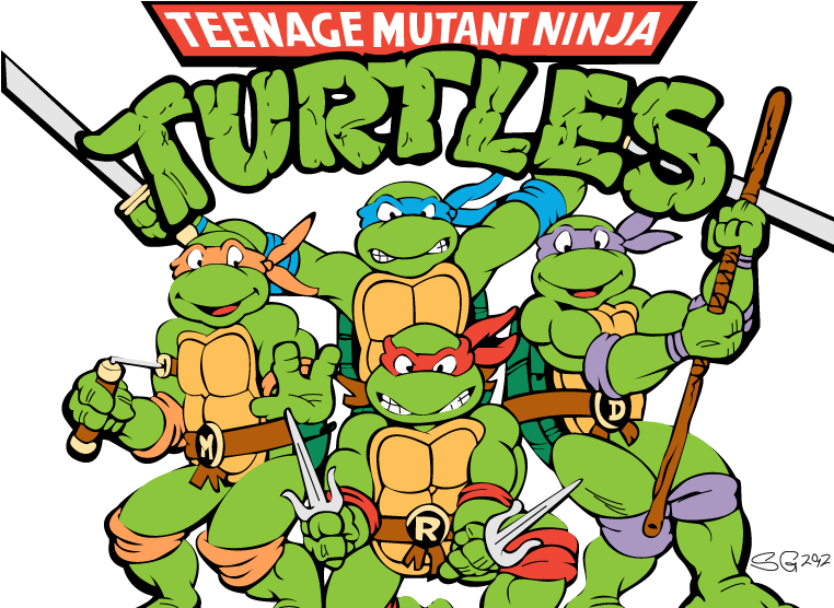 Teenage Mutant Ninja Turtles Classic Illustration PNG image