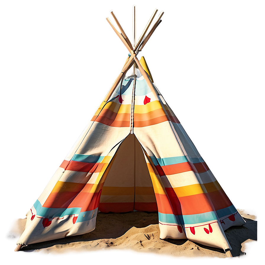 Teepee On A Beach Scene Png 37 PNG image