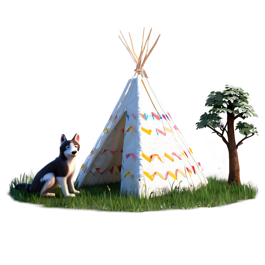 Teepee With Animal Friends Png Gpu76 PNG image