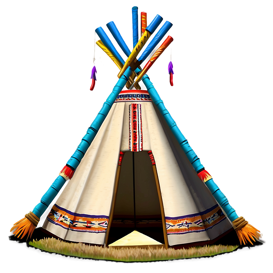 Teepee With Dream Catchers Png Lhu84 PNG image