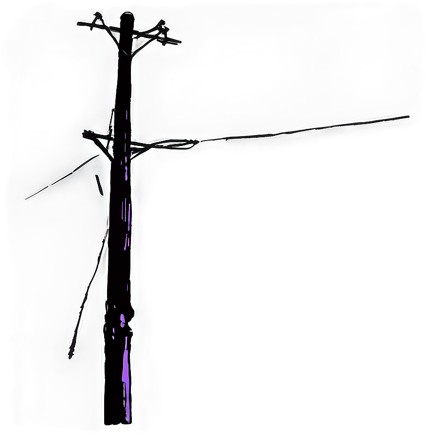 Telephone Pole At Night Png Vgk21 PNG image