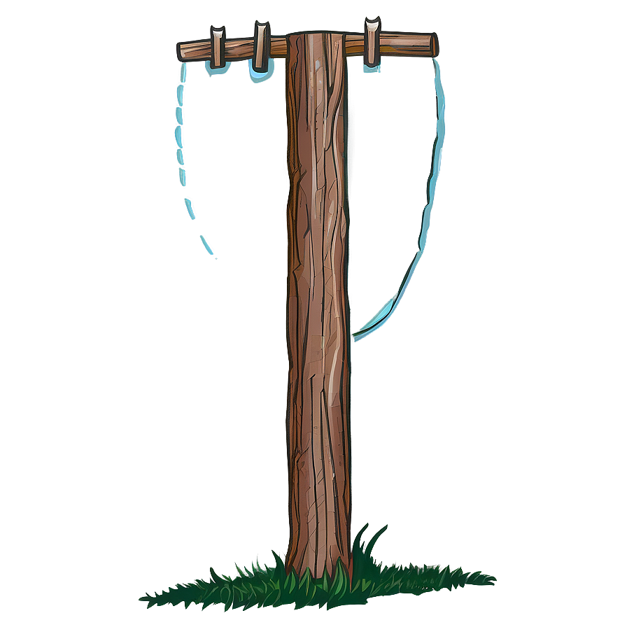 Telephone Pole Line Art Png 06132024 PNG image