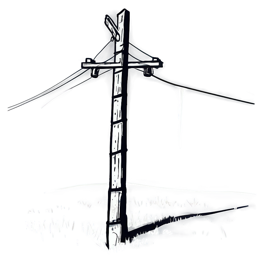 Telephone Pole Line Art Png Yyw PNG image