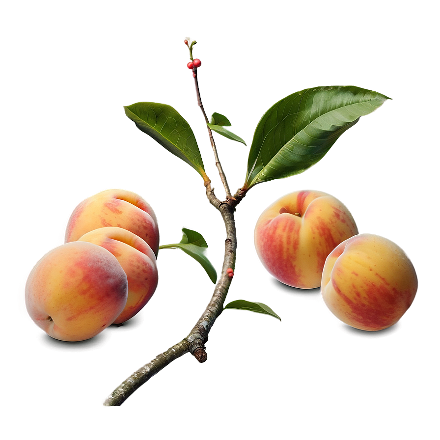 Tender Peach Motif Png Yqd52 PNG image