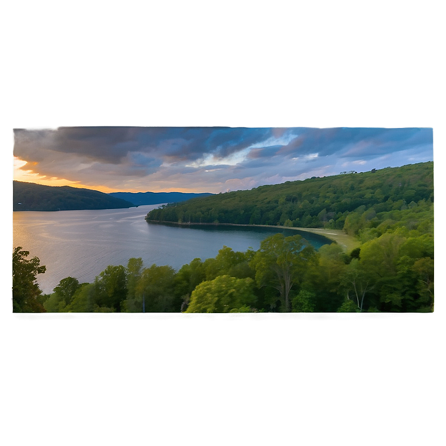 Tennessee Lake Sunset Png Aub PNG image