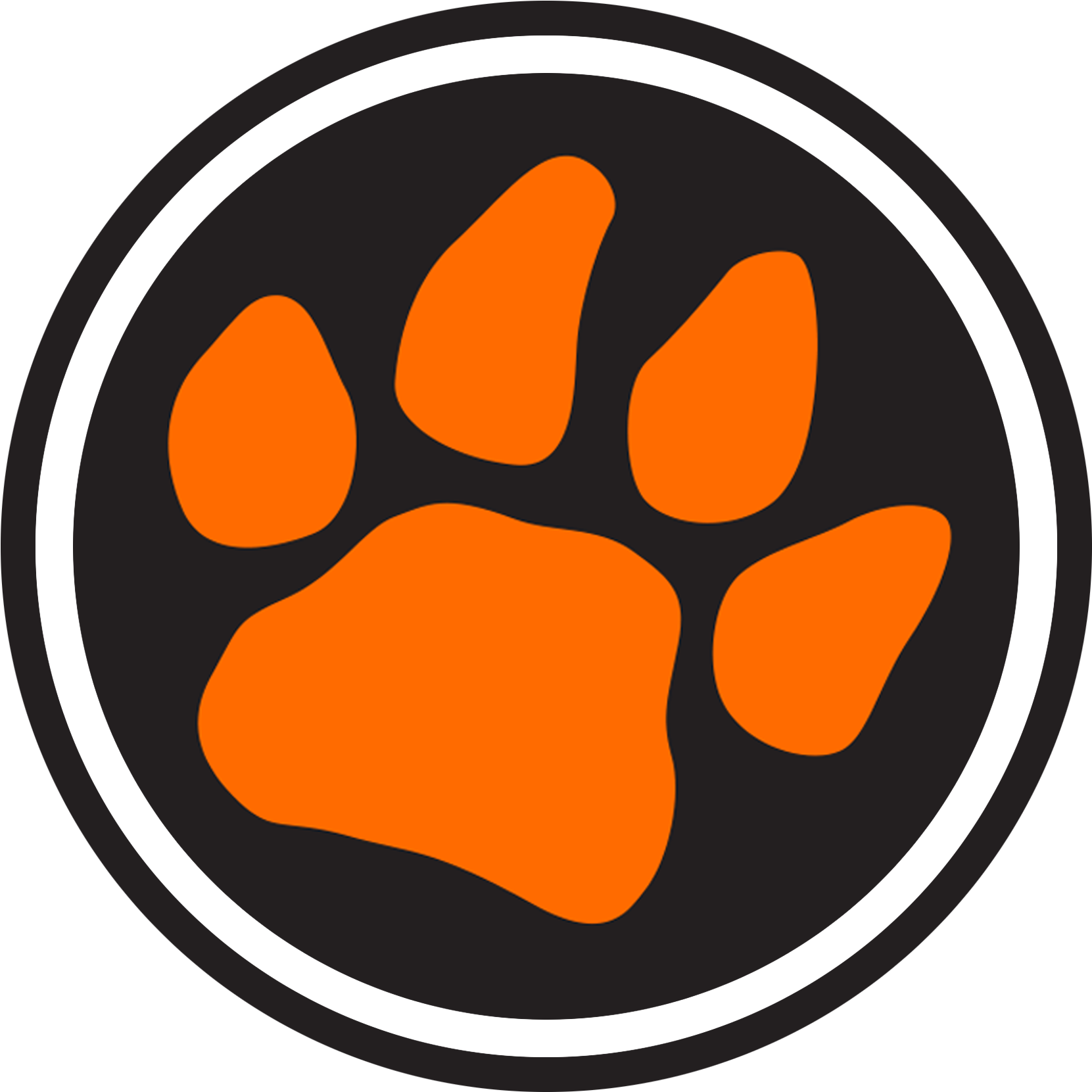 Tennessee Team Paw Print Logo PNG image