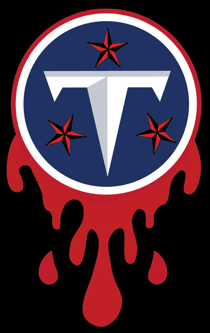 Tennessee Titans Melting Logo PNG image