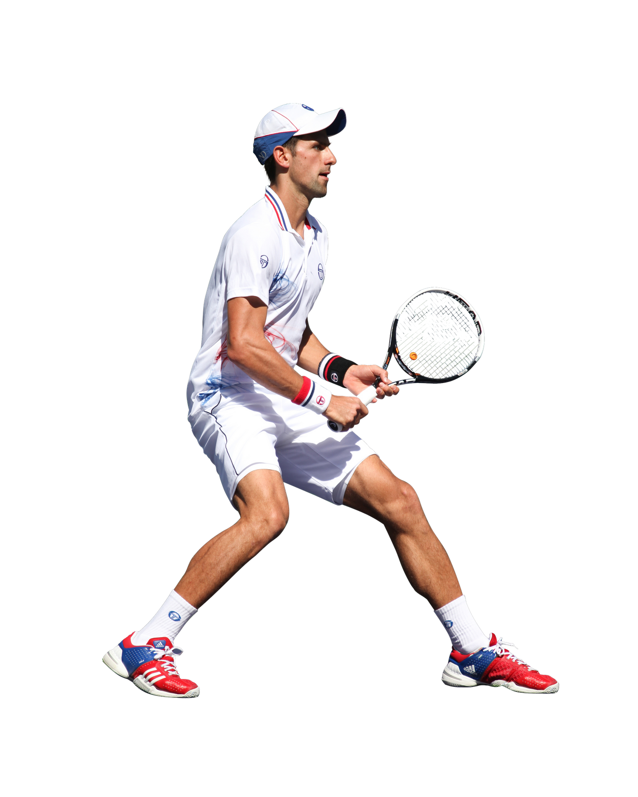 Tennis Player Action Shot PNG image