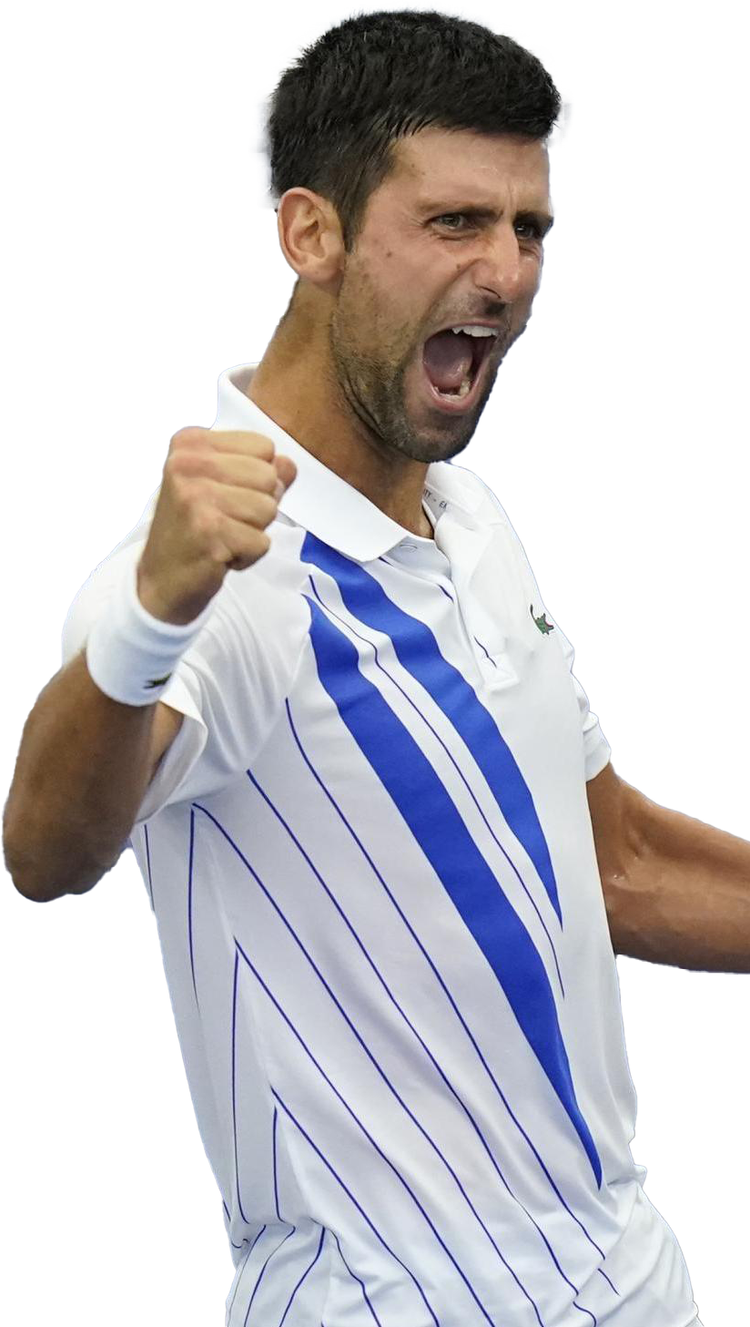Tennis Player Celebrating Victory PNG image