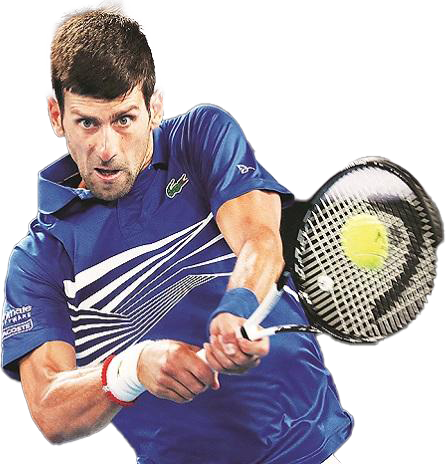 Tennis Player Intense Forehand PNG image