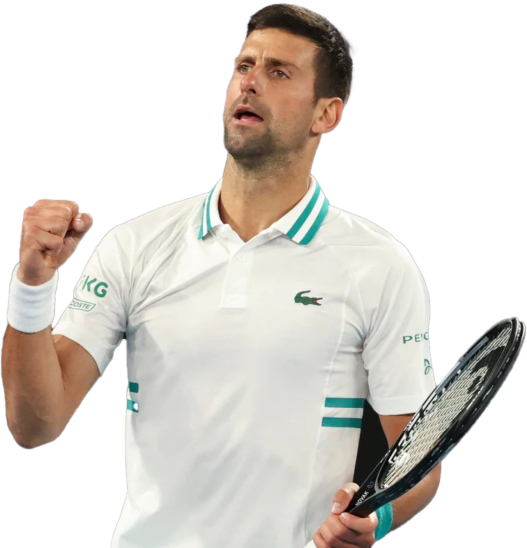 Tennis Player Victory Celebration PNG image