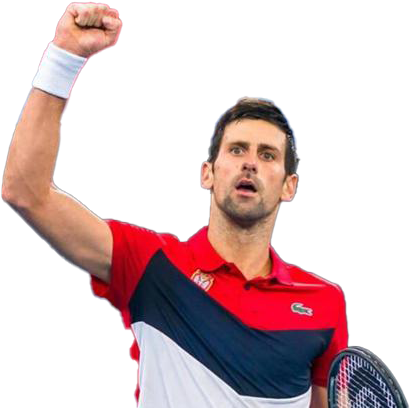 Tennis Player Victory Celebration PNG image