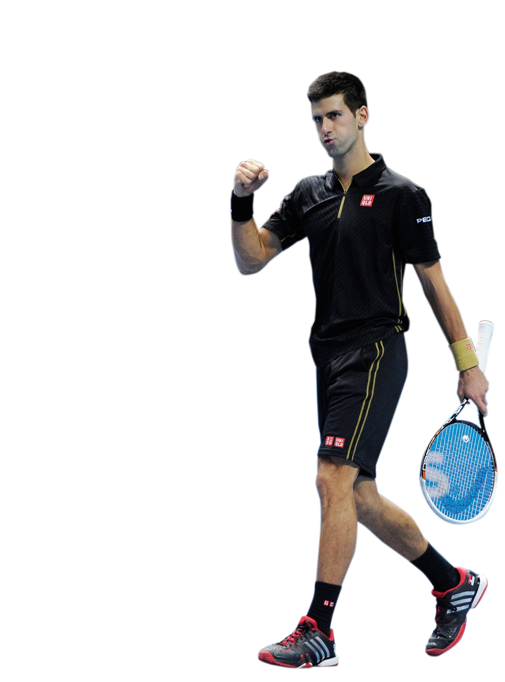 Tennis Player Victory Pose PNG image