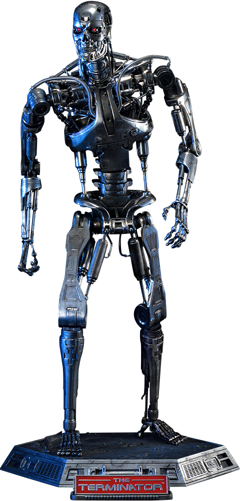 Terminator Cyborg Standing PNG image