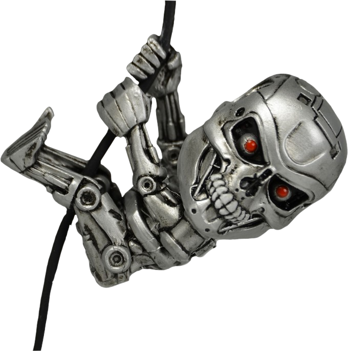 Terminator Endoskeleton Climbing PNG image