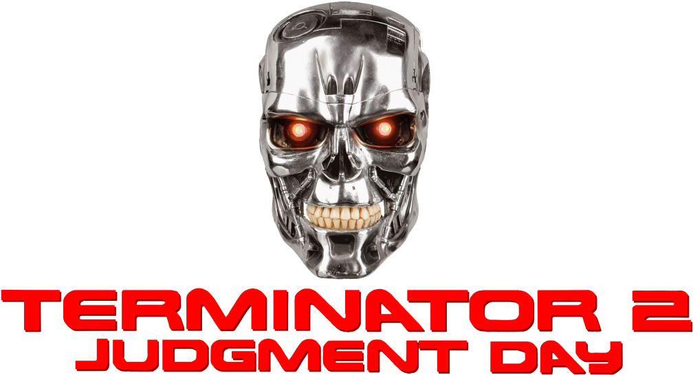 Terminator2 Judgment Day Logoand Skull PNG image