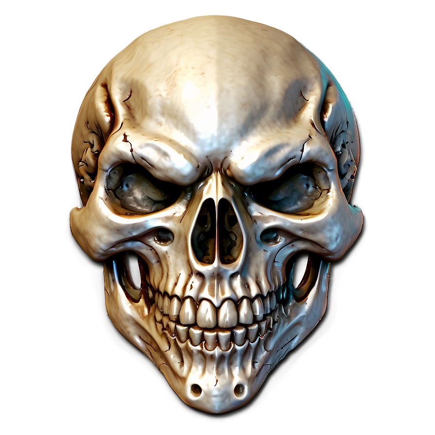 Terrifying Skull Emblem Png Sac PNG image