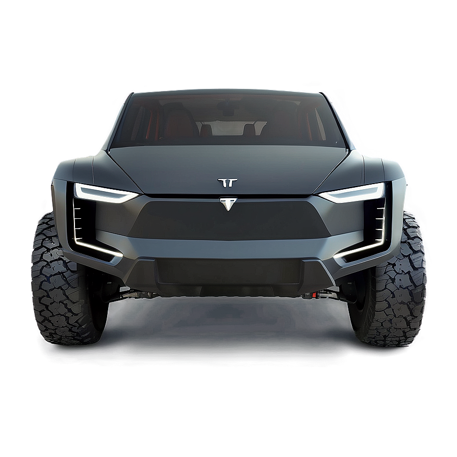 Tesla Cybertruck Front View Png Xfm81 PNG image