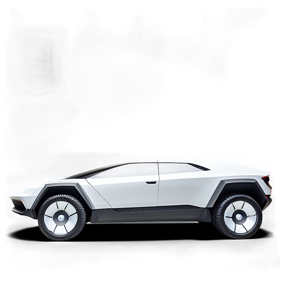 Tesla Cybertruck On Road Png Rlg72 PNG image