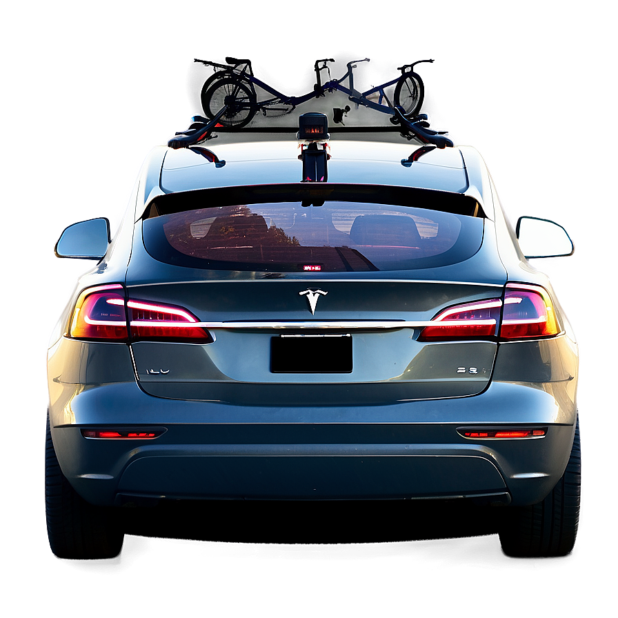 Tesla Model Y With Bike Rack Png Wvc PNG image