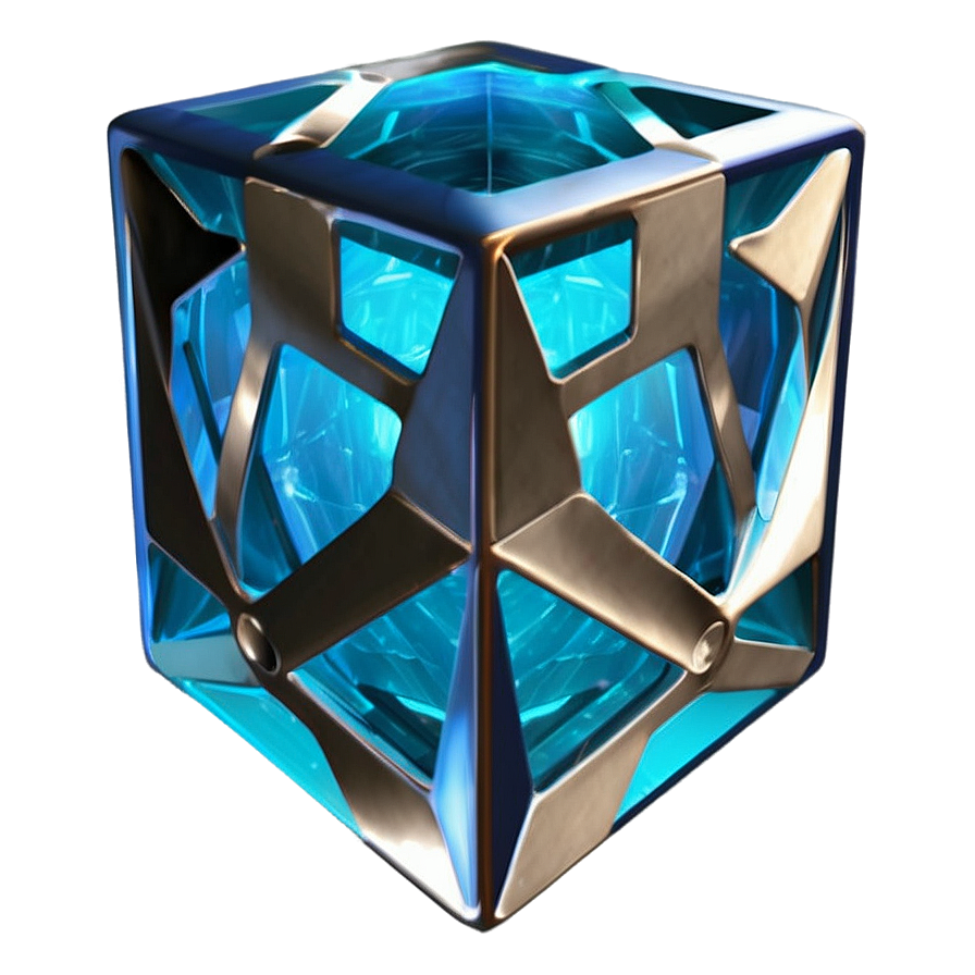 Tesseract D PNG image