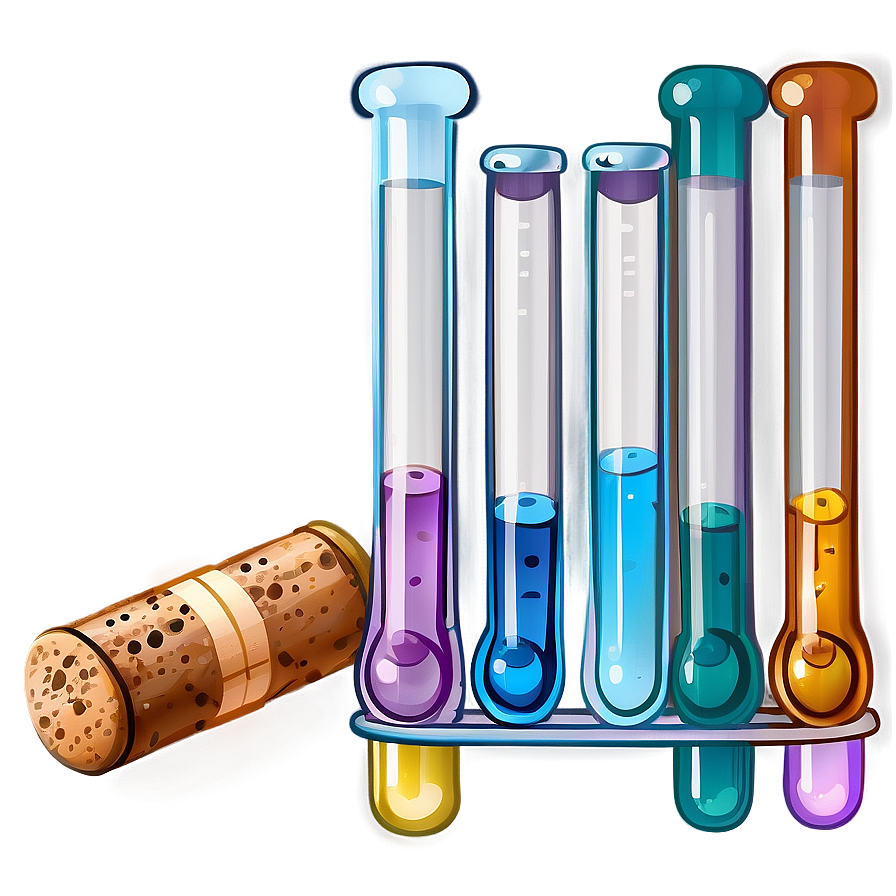 Test Tubes With Corks Png 06262024 PNG image