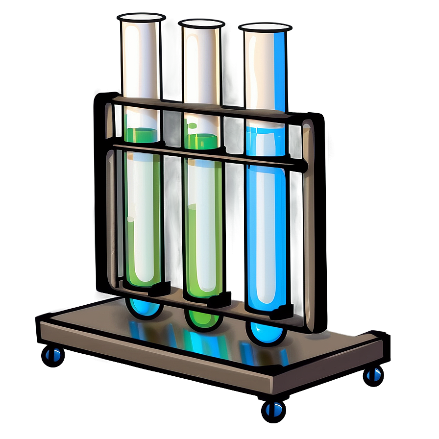 Test Tubes With Stand Png 06262024 PNG image