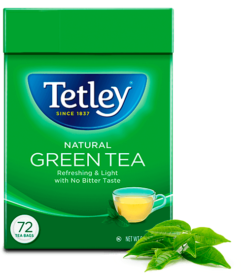 Tetley Natural Green Tea Box PNG image