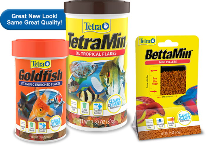 Tetra Fish Food Products Packaging PNG image