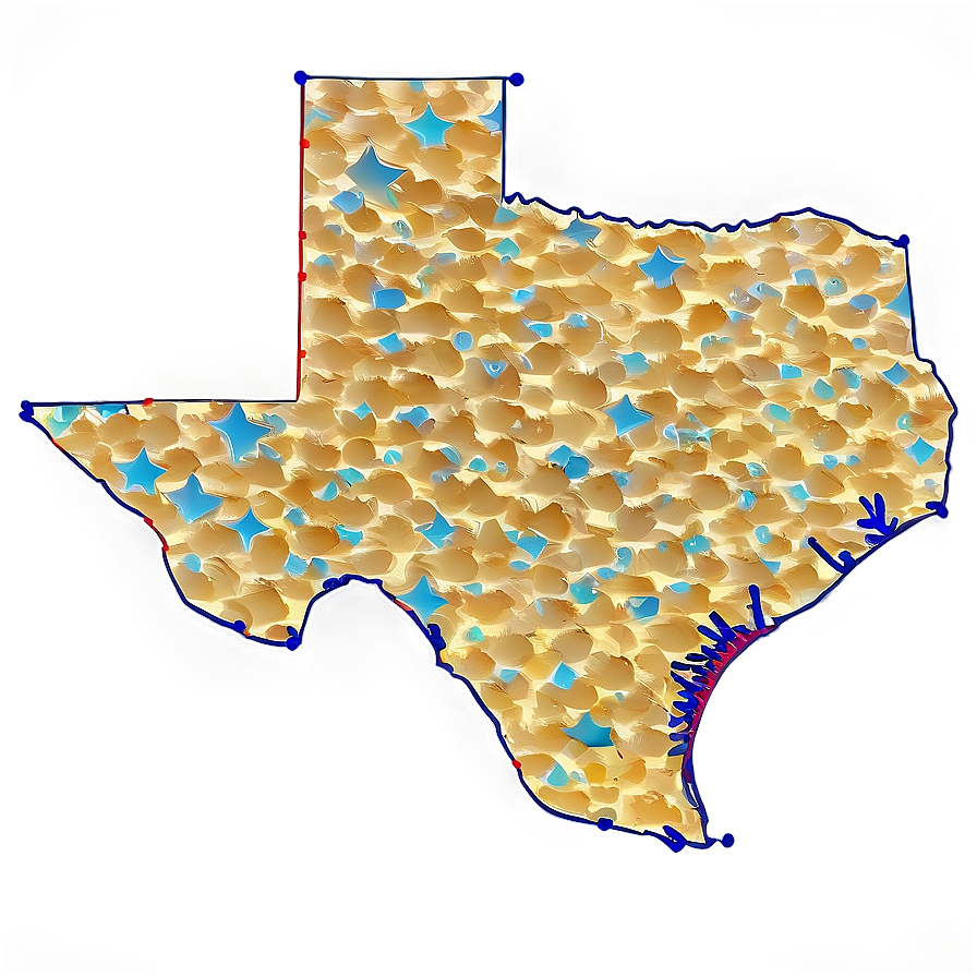 Texas Boundary Shape Png 05252024 PNG image