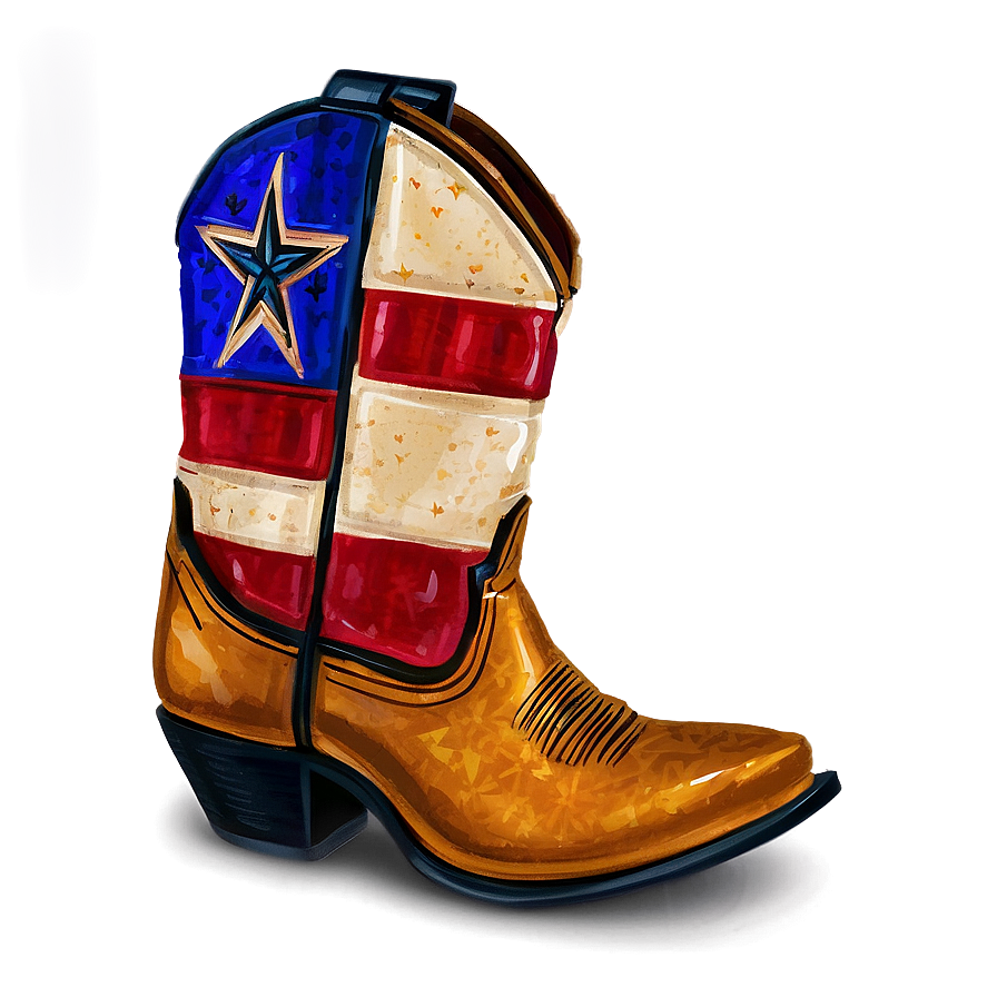 Texas Cowboy Boot Png Rau PNG image