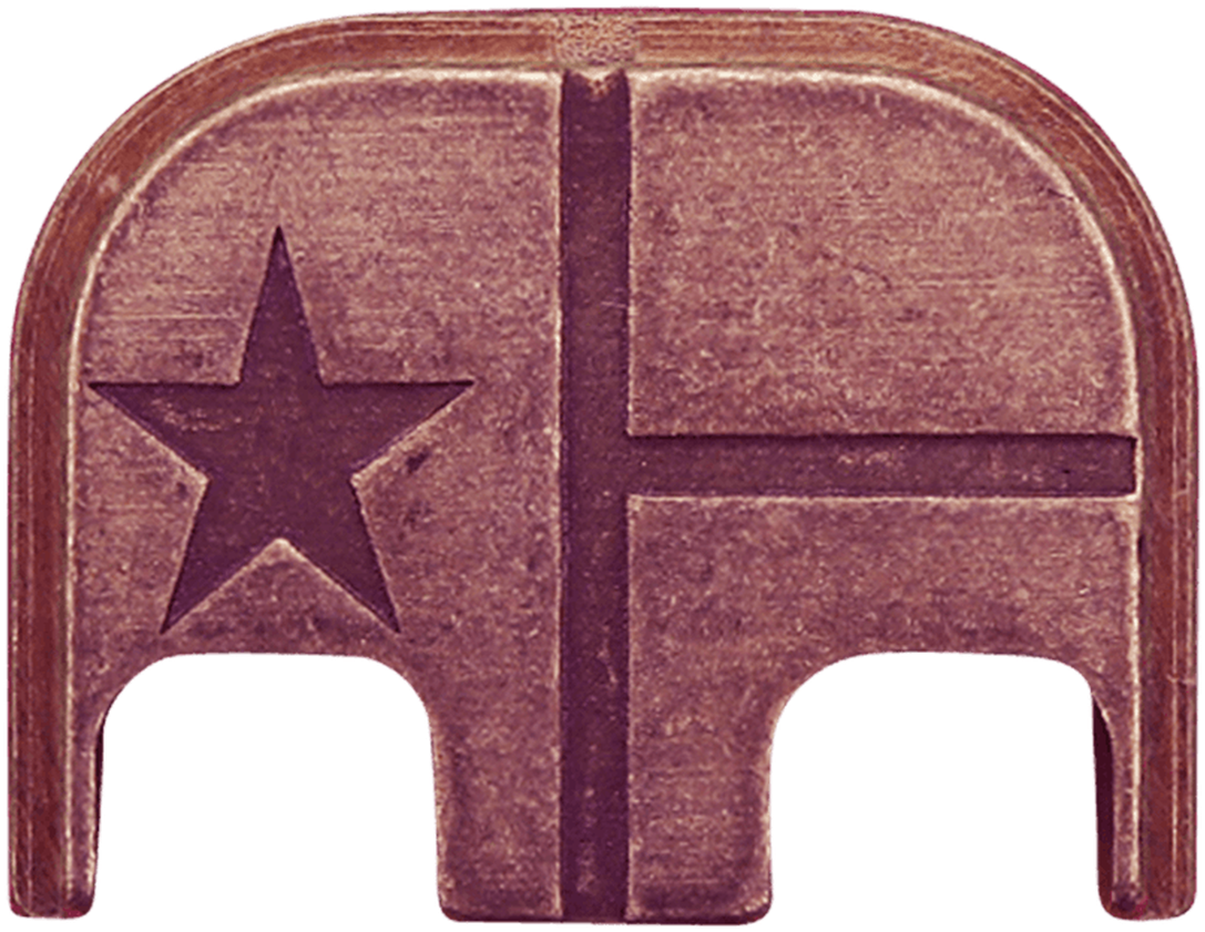 Texas Flag Inspired Metal Bookmark PNG image