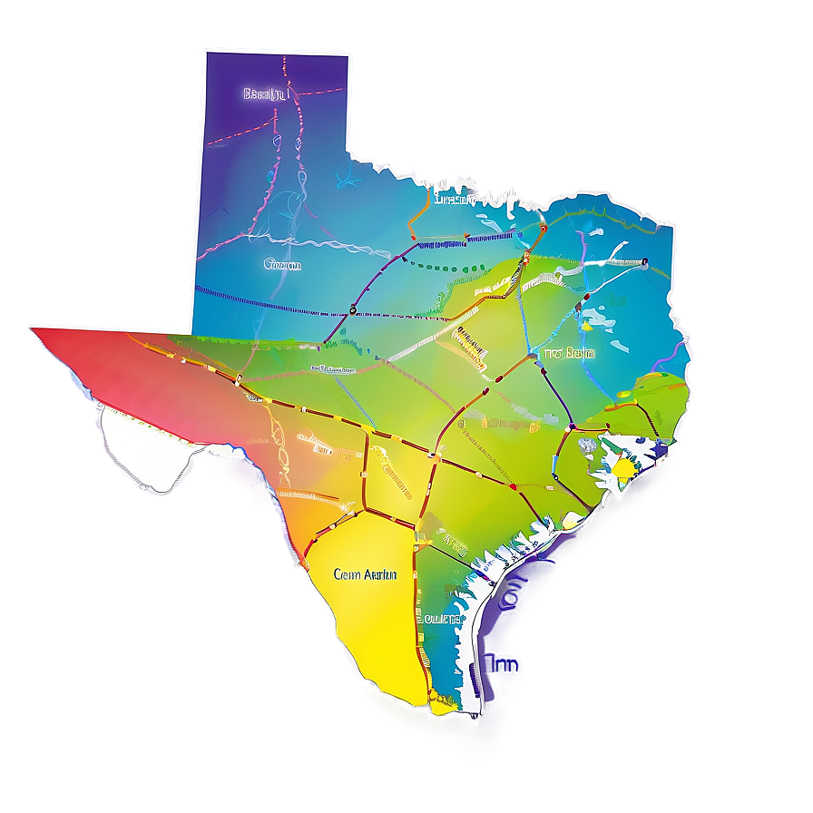 Texas Geographical Outline Png 84 PNG image
