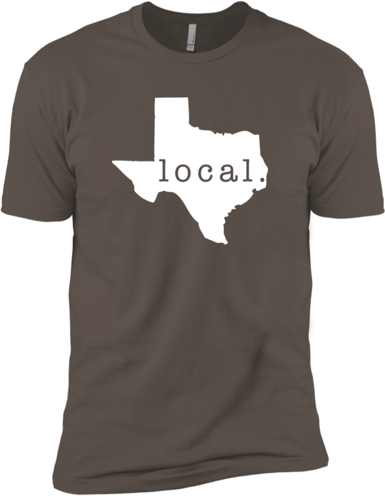 Texas Local T Shirt Design PNG image