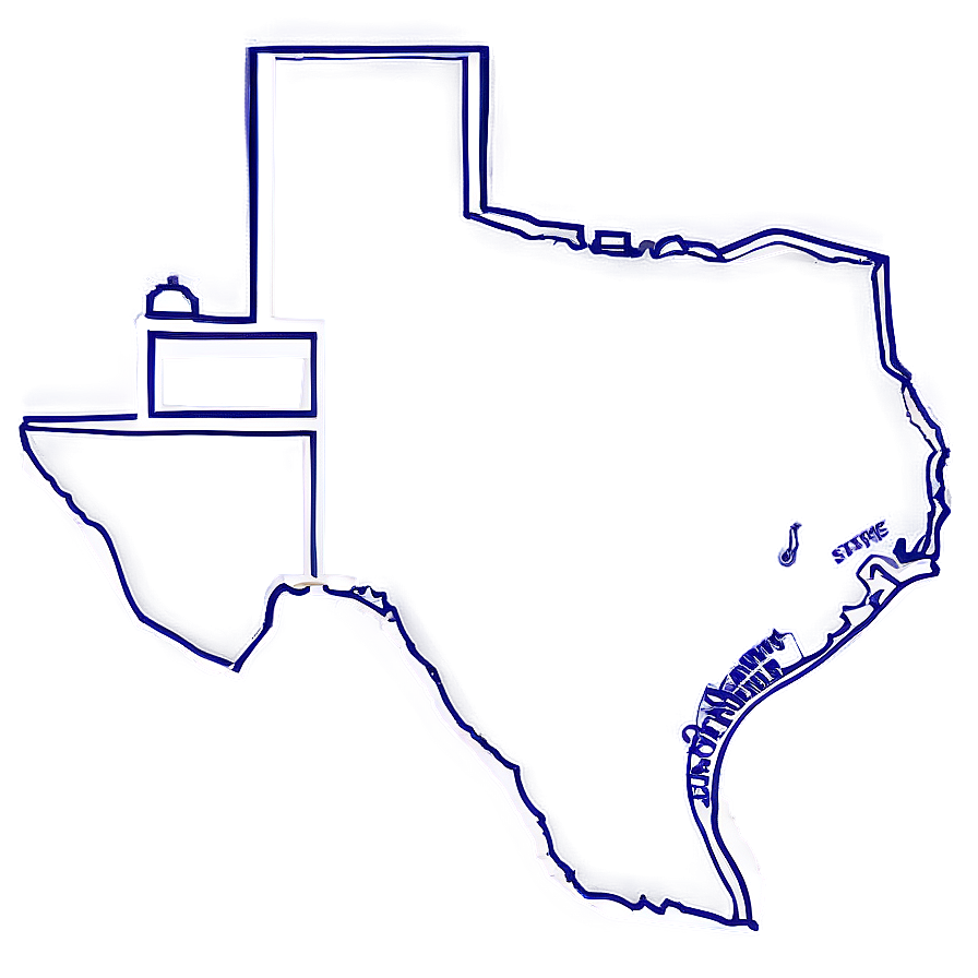 Texas Outline Map Png 05252024 PNG image