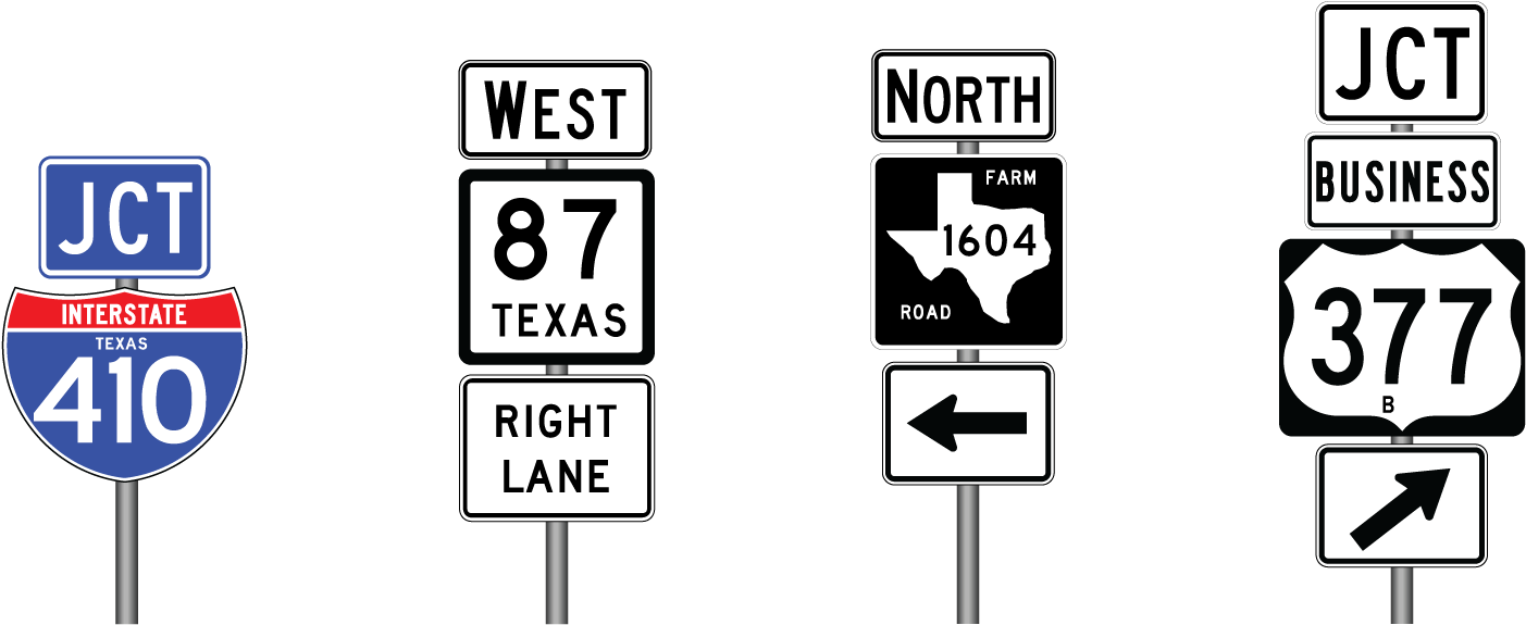 Texas_ Road_ Signs_ Collection PNG image