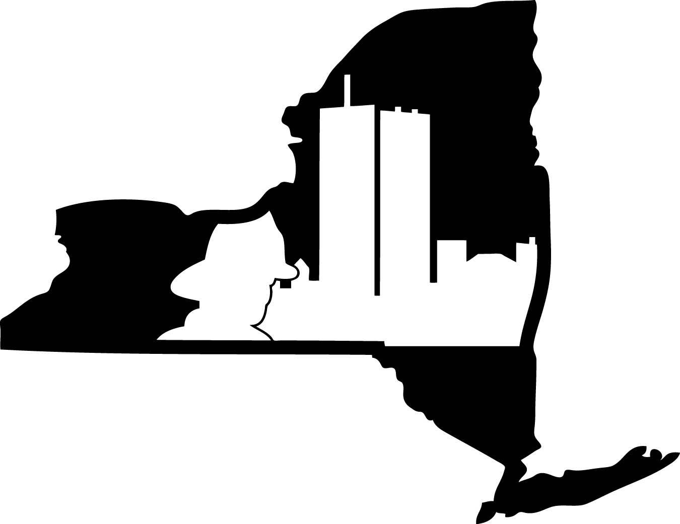 Texas Silhouette Skyline PNG image