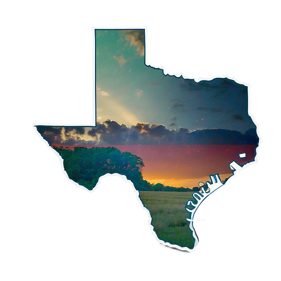 Texas State Silhouette Outline Png 49 PNG image
