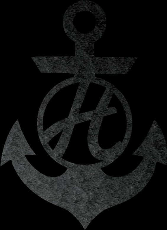 Textured Anchor Graphic PNG image