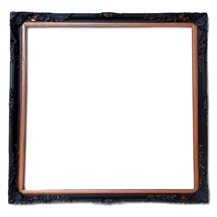 Textured Black Frame Png 25 PNG image