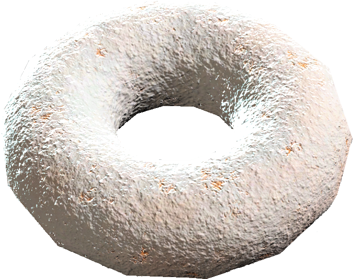 Textured Donut3 D Model.png PNG image