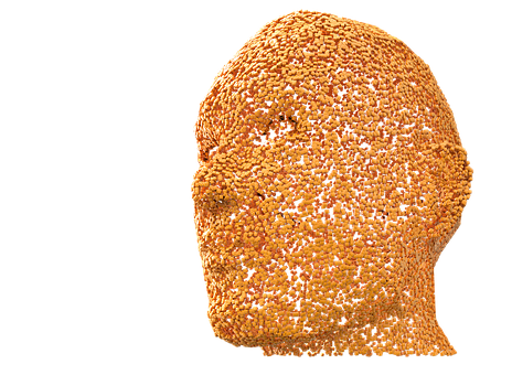 Textured Head Sculpture Artwork PNG image