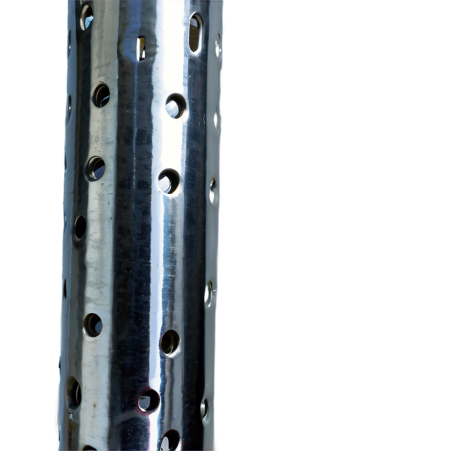 Textured Metal Pole Png 06212024 PNG image