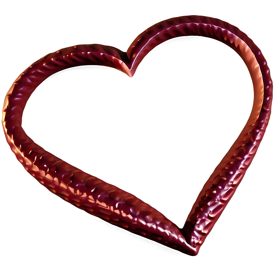 Textured Red Heart Emoji Png 06262024 PNG image