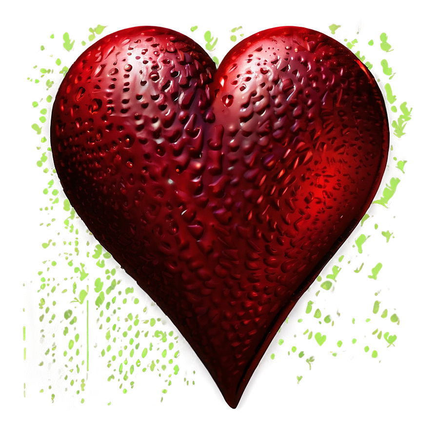 Textured Red Heart Emoji Png 22 PNG image