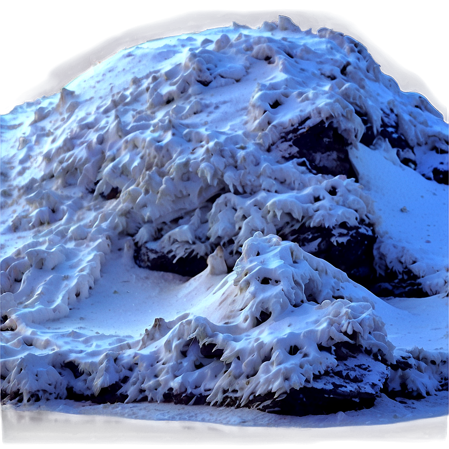 Textured Snow Pile Png 06212024 PNG image