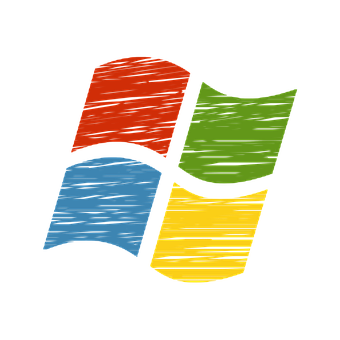 Textured Windows Logo Art PNG image