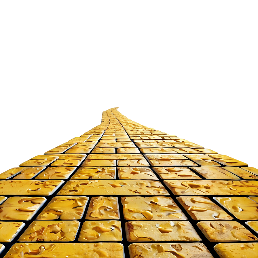 Textured Yellow Brick Road Design Png 61 PNG image