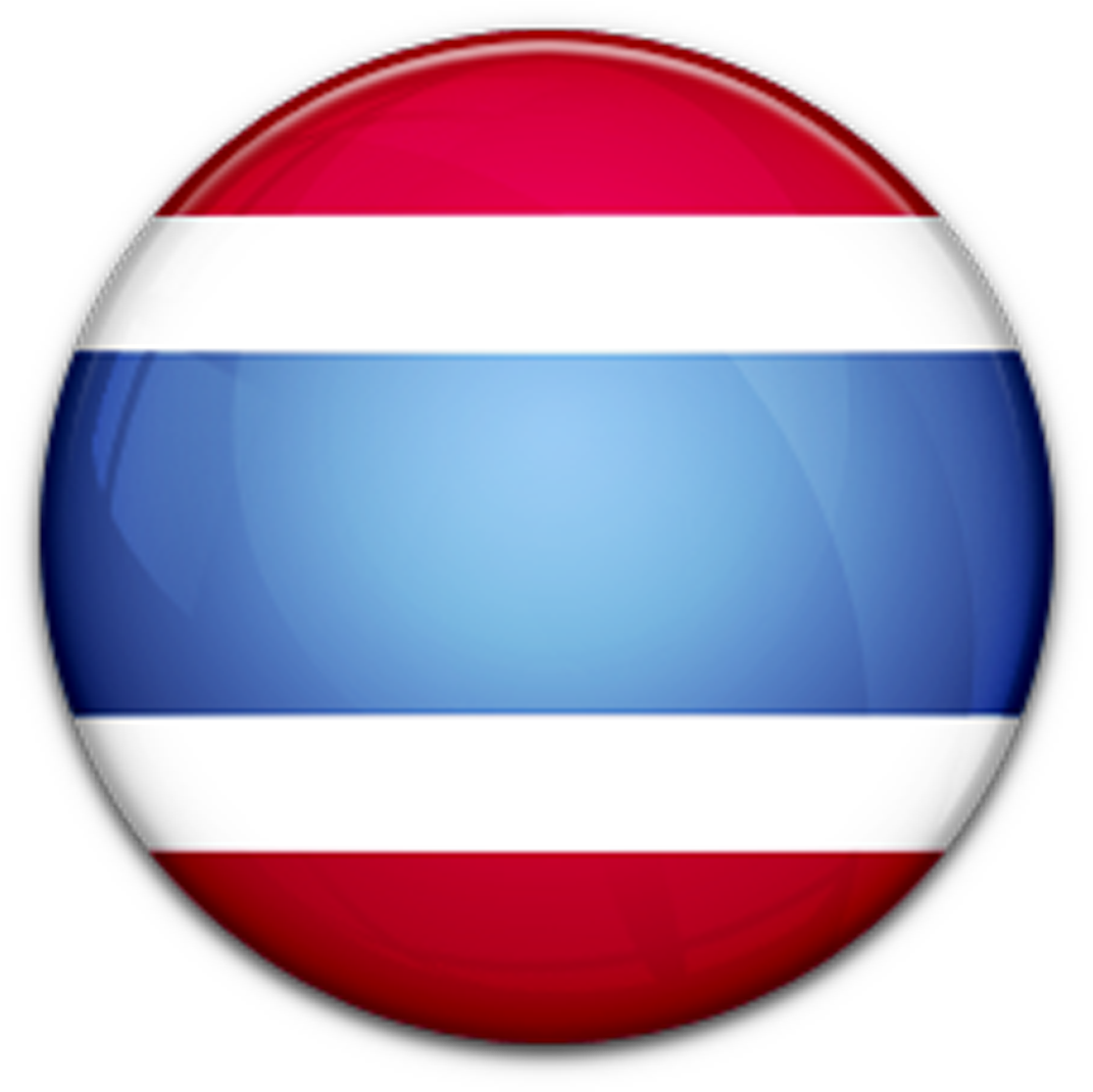 Thai National Flag Button PNG image