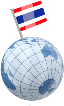 Thailand Flagon Globe PNG image